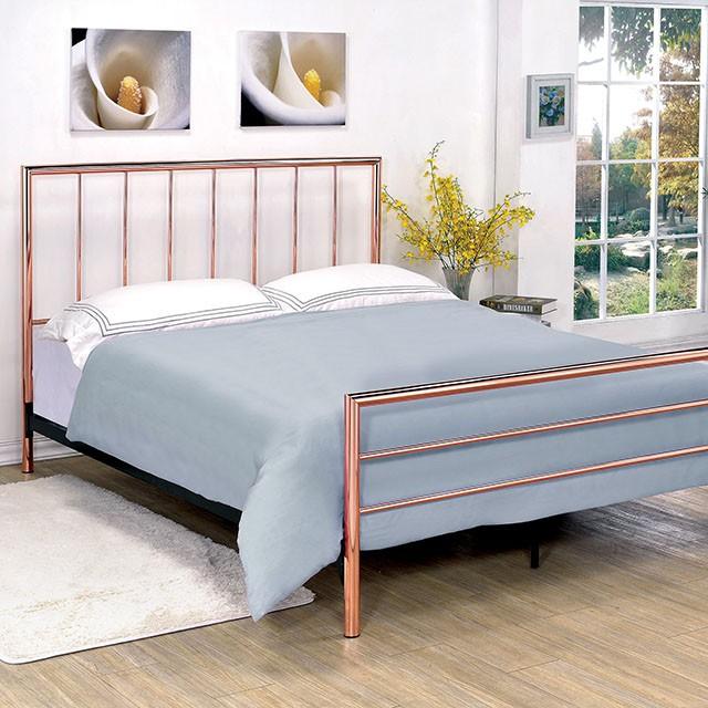 Diana Bed Rose Gold - Marjories Furniture (Las Vegas, NV)