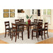 DICKINSON II Dark Cherry Counter Ht. Table w/ 18" Leaf - Marjories Furniture (Las Vegas, NV)