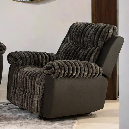 Dionysus Manual Glider Recliner Brown - Marjories Furniture (Las Vegas, NV)