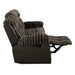 Dionysus Manual Reclining Sofa Brown - Marjories Furniture (Las Vegas, NV)