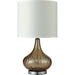 Donna Amber 15"H Glass Amber Table Lamp - Marjories Furniture (Las Vegas, NV)