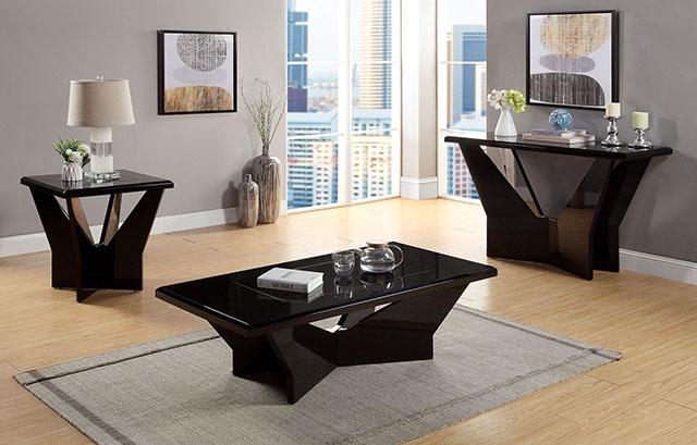 DUBENDORF Sofa Table, Black - Marjories Furniture (Las Vegas, NV)