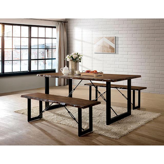 Dulce Dining Table Set Bench - Marjories Furniture (Las Vegas, NV)