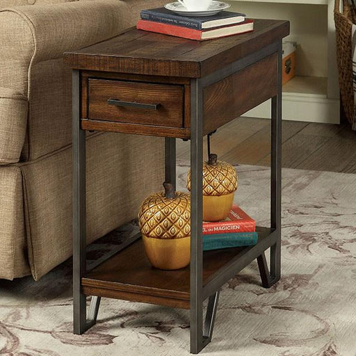 Dundalk Dark Oak Side Table - Marjories Furniture (Las Vegas, NV)