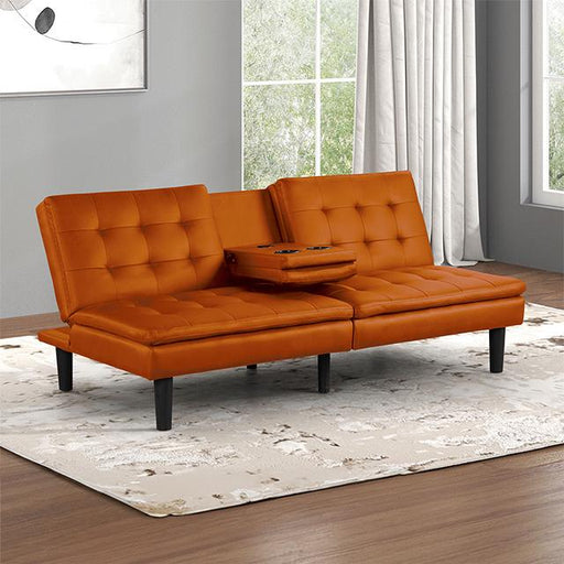 Eidsberg Futon Sofa Bed Orange, Grey, Brown, & Black - Marjories Furniture (Las Vegas, NV)