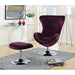 Eloise Purple Accent Chair w/ Ottoman - Marjories Furniture (Las Vegas, NV)