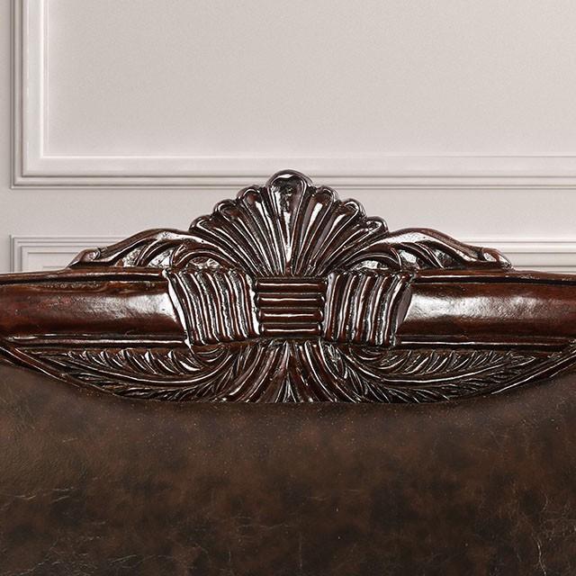 ELPIS Brown/Espresso Love Seat - Marjories Furniture (Las Vegas, NV)