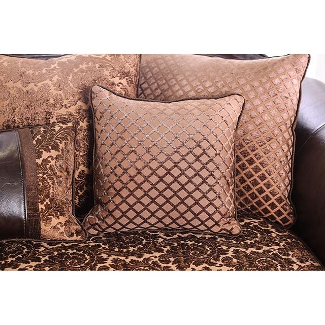 ELPIS Brown/Espresso Love Seat - Marjories Furniture (Las Vegas, NV)