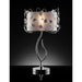 Elva Silver/Chrome Table Lamp, Double Shade - Marjories Furniture (Las Vegas, NV)