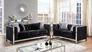 EVADNE Chair w/ Pillow, Black - Marjories Furniture (Las Vegas, NV)