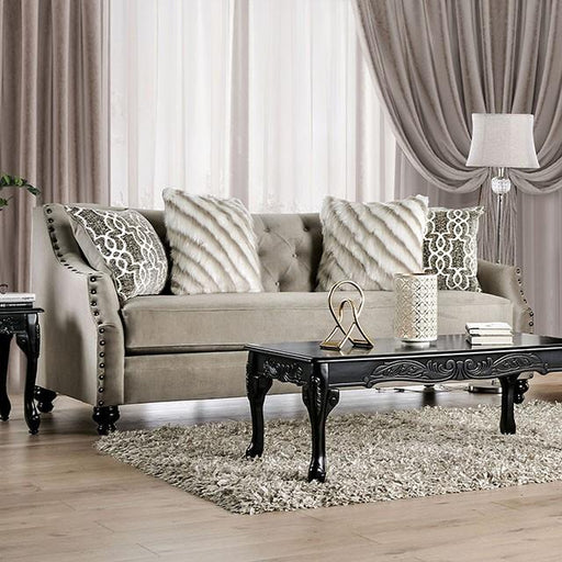 Ezrin Light Brown Sofa - Marjories Furniture (Las Vegas, NV)