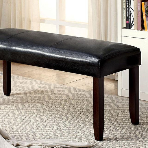 EMMONS I Dark Cherry/Espresso Bench - Marjories Furniture (Las Vegas, NV)