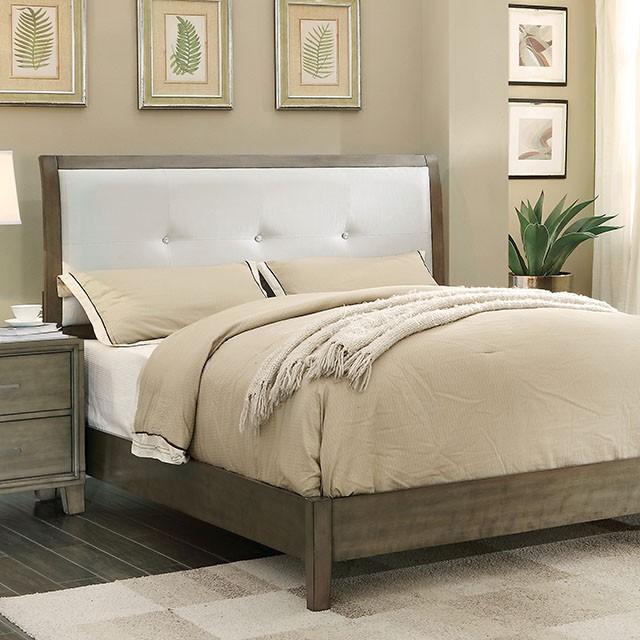 Enrico Full Queen Bed Brown, Black, & Cherry - Marjories Furniture (Las Vegas, NV)
