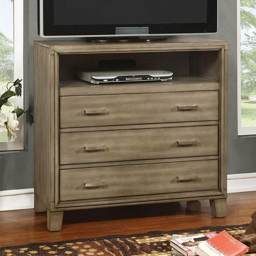 ENRICO I Gray Media Chest - Marjories Furniture (Las Vegas, NV)