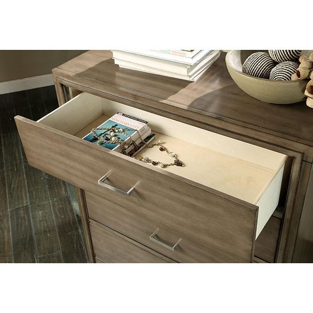 ENRICO I Gray Media Chest - Marjories Furniture (Las Vegas, NV)