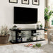 Ernst Black/Clear 60" TV Stand - Marjories Furniture (Las Vegas, NV)