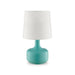 Farah Teal 17"H Matte Teal Table Lamp - Marjories Furniture (Las Vegas, NV)