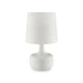 Farah White 17"H Glossy White Table Lamp - Marjories Furniture (Las Vegas, NV)