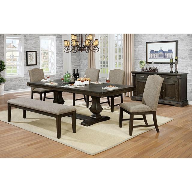 Faulk Dining Table Set with Bench - Marjories Furniture (Las Vegas, NV)