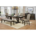 Faulk Dining Table Set with Bench - Marjories Furniture (Las Vegas, NV)
