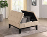 FAZIO Storage Ottoman, Beige - Marjories Furniture (Las Vegas, NV)