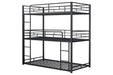 Felgu Triple Twin Metal Bunkbed - Marjories Furniture (Las Vegas, NV)