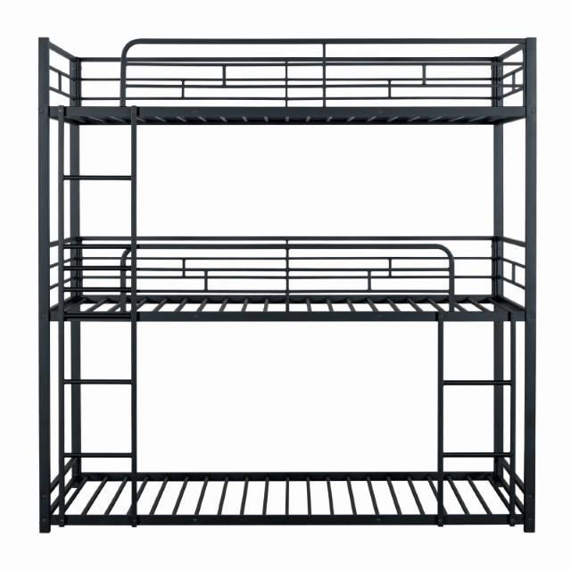 Felgu Triple Twin Metal Bunkbed - Marjories Furniture (Las Vegas, NV)