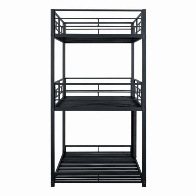 Felgu Triple Twin Metal Bunkbed - Marjories Furniture (Las Vegas, NV)