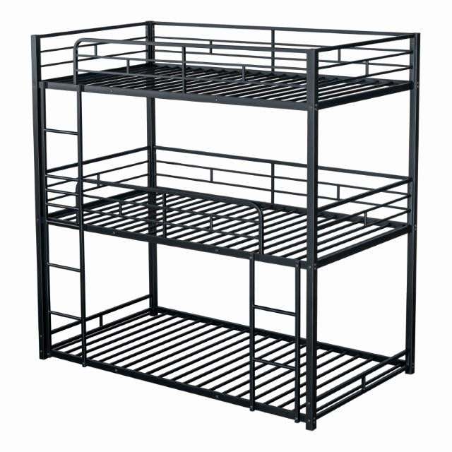 Felgu Triple Twin Metal Bunkbed - Marjories Furniture (Las Vegas, NV)