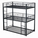 Felgu Triple Twin Metal Bunkbed - Marjories Furniture (Las Vegas, NV)
