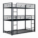 Felgu Triple Twin Metal Bunkbed - Marjories Furniture (Las Vegas, NV)
