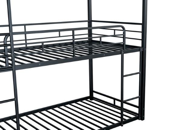 Felgu Triple Twin Metal Bunkbed - Marjories Furniture (Las Vegas, NV)