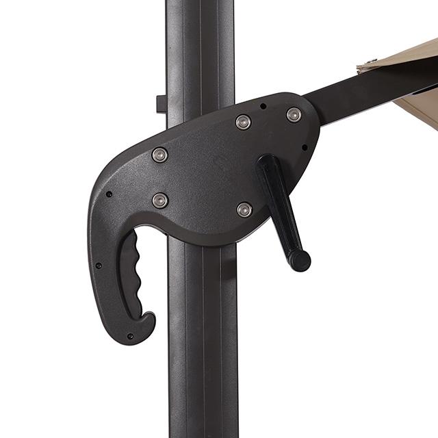 Fera 10 Ft Round Umbrella w/ LED Bulb + 37" Large Base - Marjories Furniture (Las Vegas, NV)