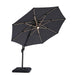 Nuti 10 Ft Round Umbrella w/ LED Light + 37" Large Base - Marjories Furniture (Las Vegas, NV)