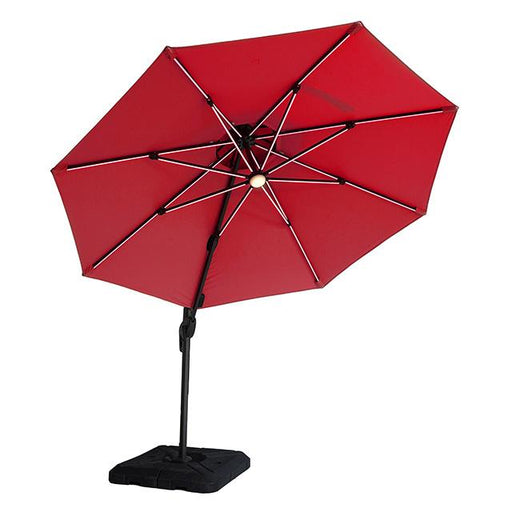 Xico 8 Ft Square Umbrella w/ Double Top w/ LED Light + 37" Large Base - Marjories Furniture (Las Vegas, NV)