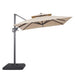 Fida 8 Ft Square Umbrella w/ Double Top + 37" Large Base - Marjories Furniture (Las Vegas, NV)