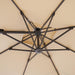 Fida 8 Ft Square Umbrella w/ Double Top + 37" Large Base - Marjories Furniture (Las Vegas, NV)