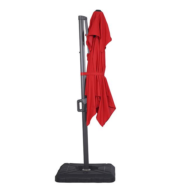Fida 8 Ft Square Umbrella w/ Double Top + 37" Large Base - Marjories Furniture (Las Vegas, NV)