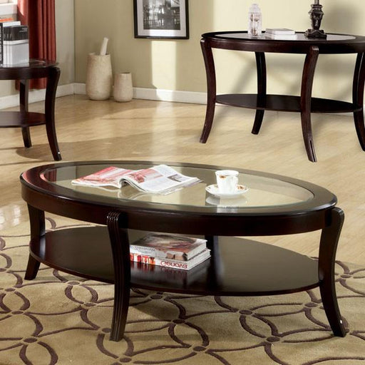 FINLEY Espresso Coffee Table - Marjories Furniture (Las Vegas, NV)
