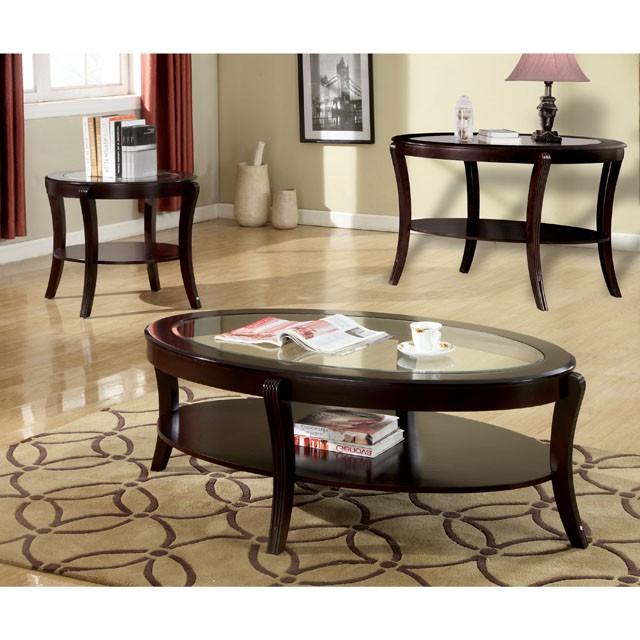 FINLEY Espresso Coffee Table - Marjories Furniture (Las Vegas, NV)