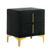FLORIZEL Night Stand, Black - Marjories Furniture (Las Vegas, NV)