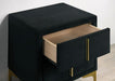 FLORIZEL Night Stand, Black - Marjories Furniture (Las Vegas, NV)