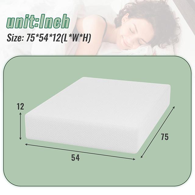 Coreopsis 12" Full Memory Foam Wave Comfort - Marjories Furniture (Las Vegas, NV)