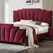 Florizel Bed Black & Red - Marjories Furniture (Las Vegas, NV)