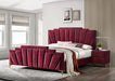 Florizel Bed Black & Red - Marjories Furniture (Las Vegas, NV)