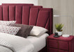 Florizel Bed Black & Red - Marjories Furniture (Las Vegas, NV)