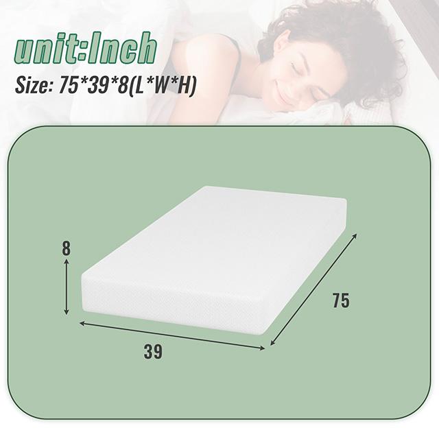 Coreopsis 8" Twin Memory Foam Wave Comfort - Marjories Furniture (Las Vegas, NV)