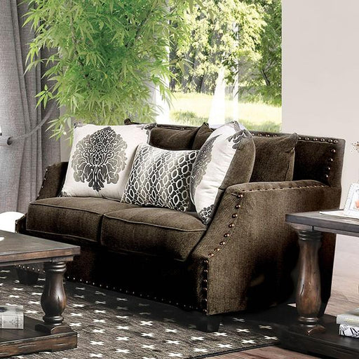 Cornelia Light Brown Love Seat - Marjories Furniture (Las Vegas, NV)