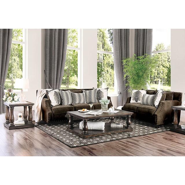 Cornelia Light Brown Love Seat - Marjories Furniture (Las Vegas, NV)