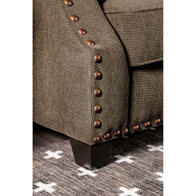Cornelia Light Brown Love Seat - Marjories Furniture (Las Vegas, NV)